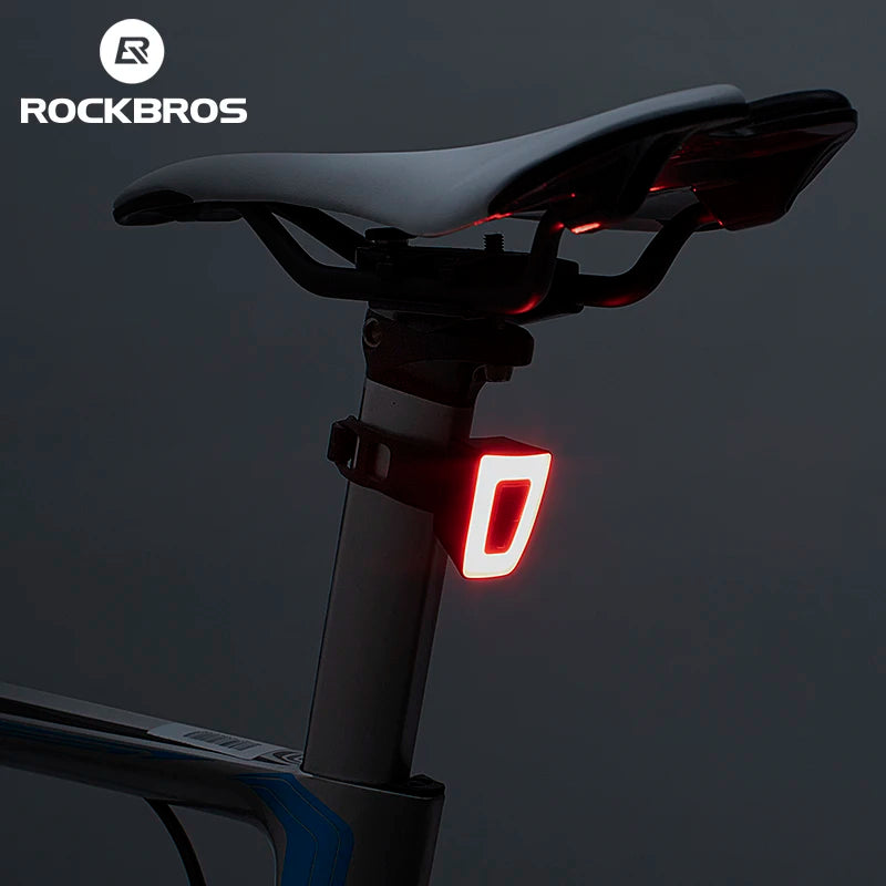 ROCKBROS Bike Light IPX6 Waterproof Taillight Bicycle LED USB Rechargeable Safety Night Riding Sports Bike Rear Light Bike Light