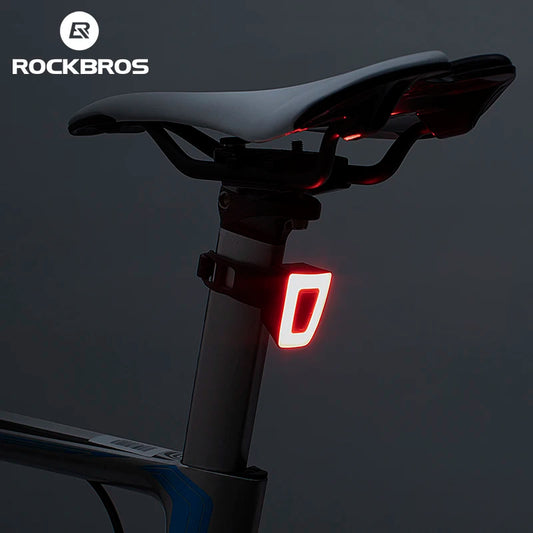 ROCKBROS Bike Light IPX6 Waterproof Taillight Bicycle LED USB Rechargeable Safety Night Riding Sports Bike Rear Light Bike Light