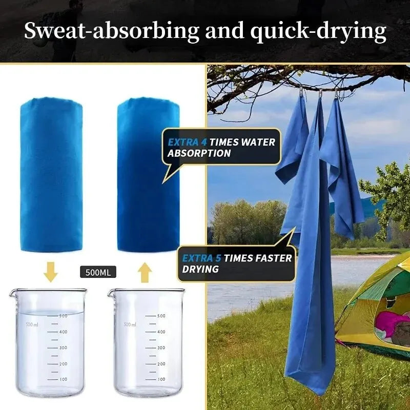 Quick-Drying Sports Towel 40x80CM Swimming Gym Fitness Camping Running Beach Washcloth Towels