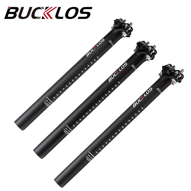 BUCKLOS Seatpost Carbon Seat Post 27 2 MTB Road Bike Carbon Canote 27 2 31 6 Bicycle Seat Post Saddle Tube for Brompton MTB Bike