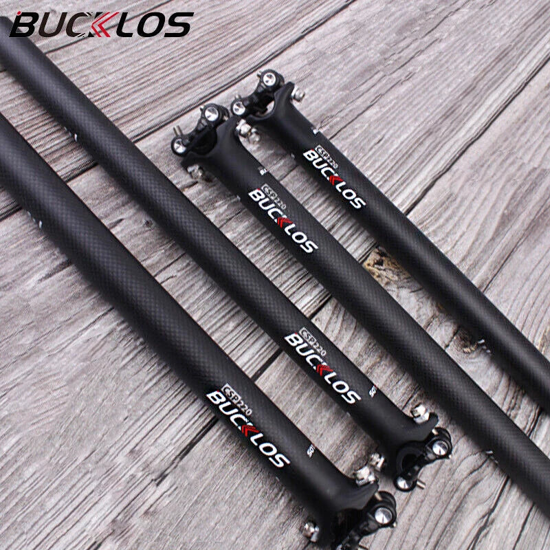 BUCKLOS Seatpost Carbon Seat Post 27 2 MTB Road Bike Carbon Canote 27 2 31 6 Bicycle Seat Post Saddle Tube for Brompton MTB Bike