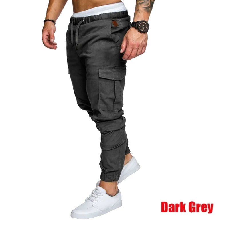 Trending Mens Casual Sports Pants Cargo Pants for Men's Fashion Leisure Sweatpants Trousers Mens Long Pants for All Seasons