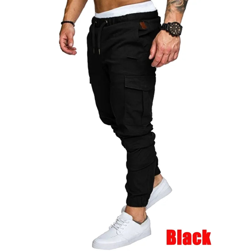 Trending Mens Casual Sports Pants Cargo Pants for Men's Fashion Leisure Sweatpants Trousers Mens Long Pants for All Seasons