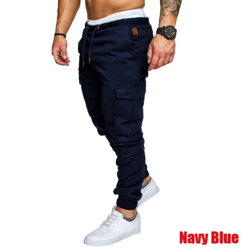 Trending Mens Casual Sports Pants Cargo Pants for Men's Fashion Leisure Sweatpants Trousers Mens Long Pants for All Seasons