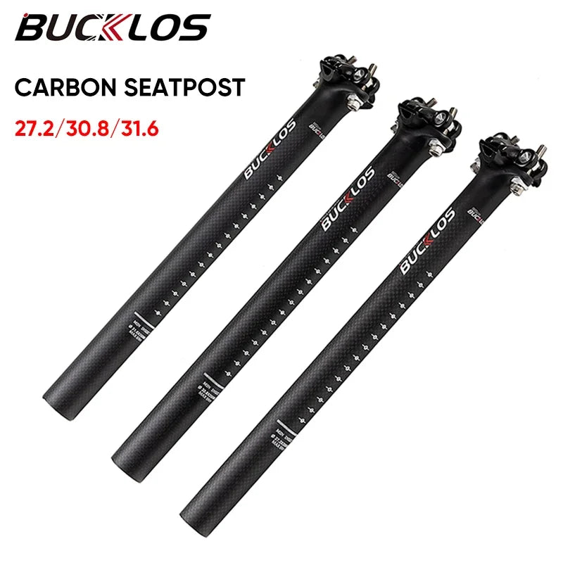 BUCKLOS Seatpost Carbon Seat Post 27 2 MTB Road Bike Carbon Canote 27 2 31 6 Bicycle Seat Post Saddle Tube for Brompton MTB Bike